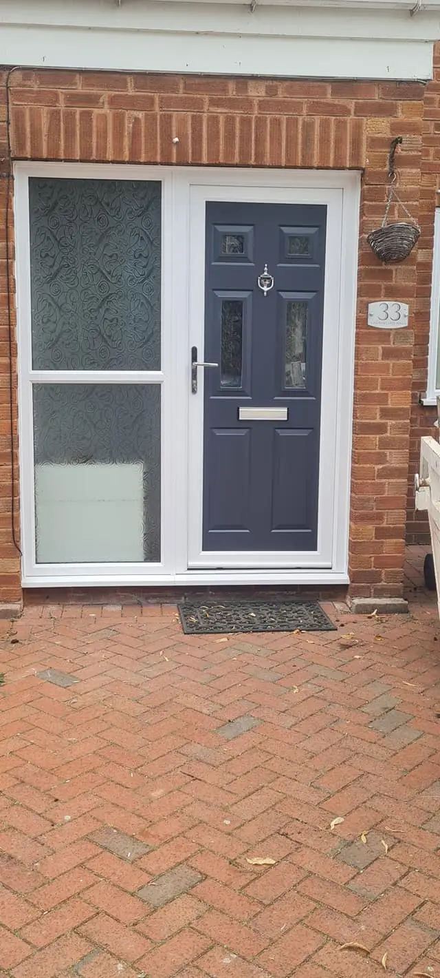 grey pvc front door